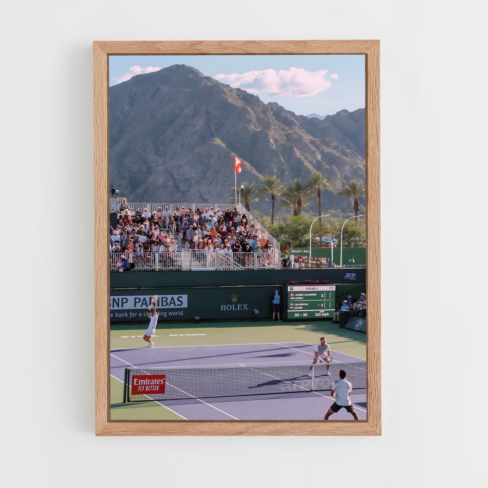 Poster Match à Indian Wells – affiche Tennis (vue 4)